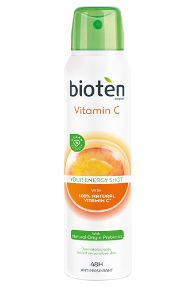 Bioten Vitamin C Αποσμητικό Spray με Βιταμίνη C 48ωρης Προστασίας 150m …