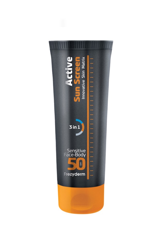 Frezyderm Active Sun Screen Sensitive Face and Body SPF50 Αντηλιακή Κρ…