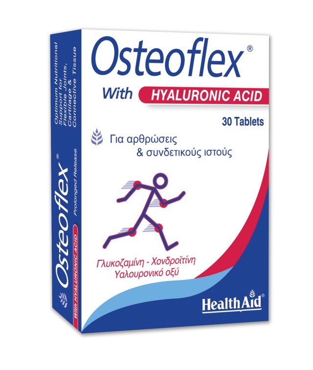 Health Aid Osteoflex Hyaluronic Συμπλήρωμα Διατροφής με Γλυκοζαμίνη, Χ …