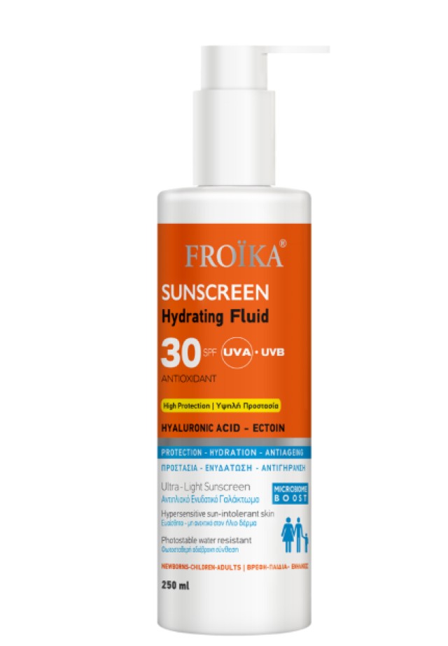 Froika Sunscreen Hydrating Fluid SPF30 Αντηλιακό Γαλάκτωμα Προσώπου & … Froika Sunscreen Hydrating Fluid SPF30 Αντηλιακό Γαλάκτωμα Προσώπου & …