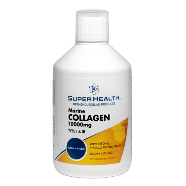 Super Health Collagen Marine 10.000mg Ορθομοριακή Φόρμουλα Θαλάσσιου Κολλαγόνου με Γεύση Μούρων 500ml