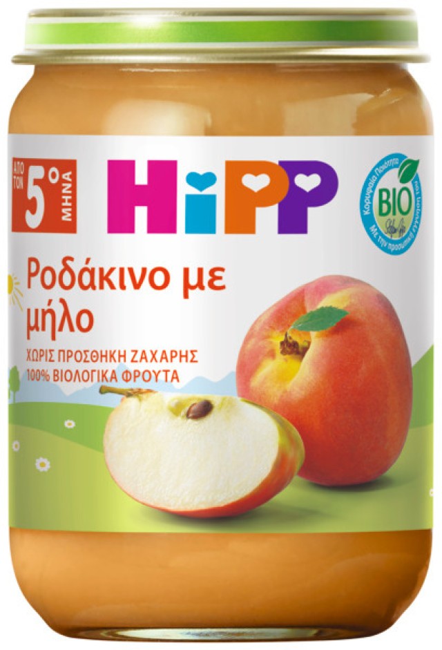 HiPP BIO Βιολογικό Παρασκεύασμα Φρούτων Ροδάκινο με Μήλο, από τον 5ο … HiPP BIO Βιολογικό Παρασκεύασμα Φρούτων Ροδάκινο με Μήλο, από τον 5ο …