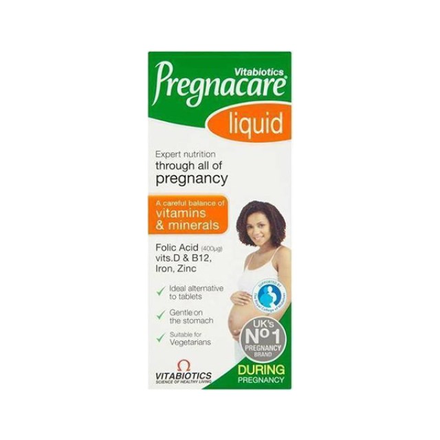 Vitabiotics Pregnacare Liquid Πόσιμο Συμπλήρωμα για τη Διατροφική Υποστήριξη των Γυναικών κατά την Περίοδο της Εγκυμοσύνης, 200ml