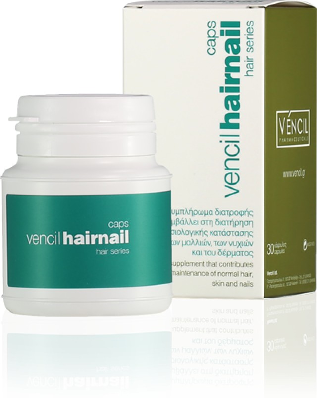 Vencil Hairnail Συμπλήρωμα Διατροφής για Μαλλιά - Νύχια - Δέρμα 90 Κάψουλες