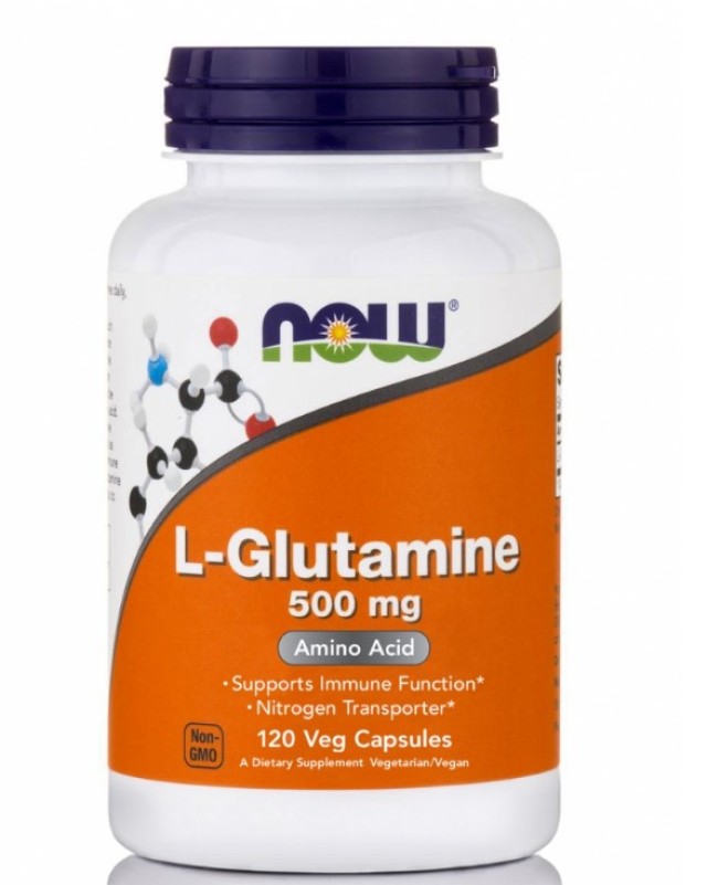 Now L Glutamine 500mg Συμπλήρωμα Διατροφής Με Γλουταμίνη 120 Κάψουλες Now L Glutamine 500mg Συμπλήρωμα Διατροφής Με Γλουταμίνη 120 Κάψουλες