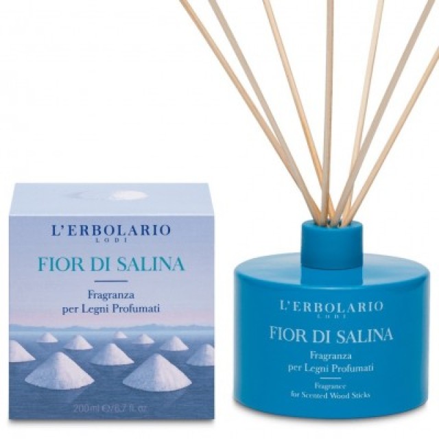 LErbolario Fior di Salina Αρωματικό Χώρου με Ξύλινα Sticks 200ml