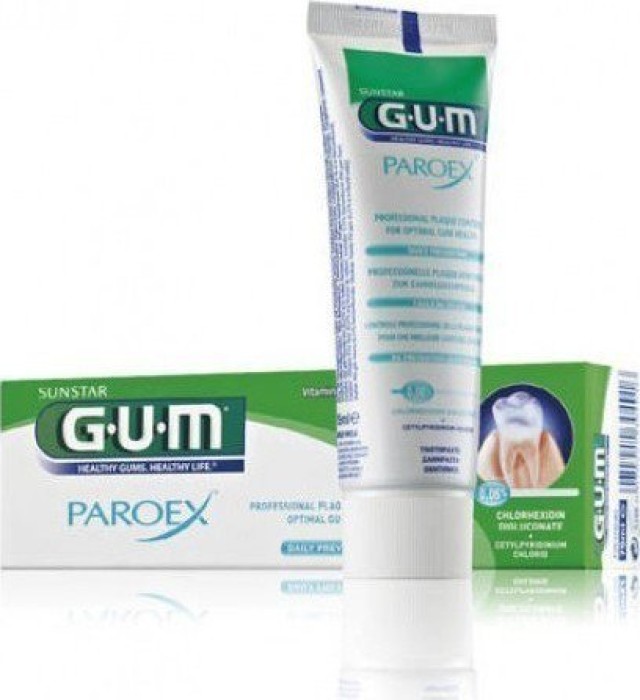 Sunstar Gum Paroex 0,06% Οδοντόκρεμα για Καθημερινή Χρήση με Διπλή Αντιβακτηριακή Δράση με 0,06% Χλωρεξιδίνη, 75ml
