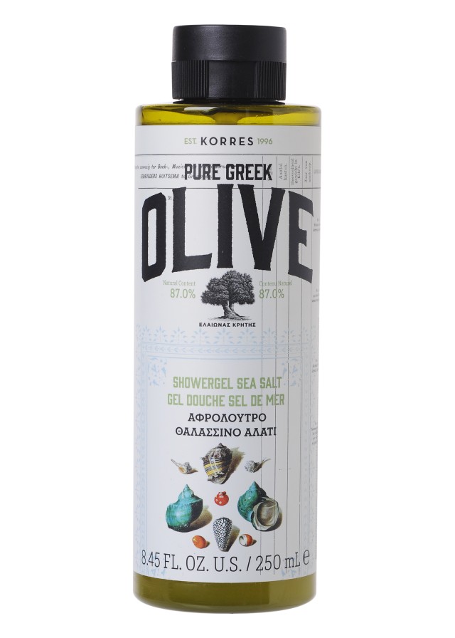 Korres - Pure Greek Olive Αφρόλουτρο Θαλασσινό Αλάτι, 250ml