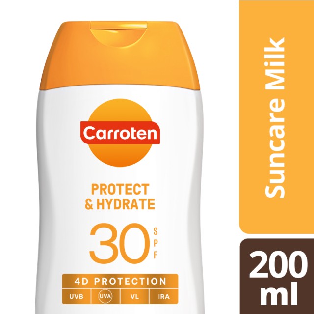 Carroten Protect & Hydrate SPF30 Αντηλιακό Γαλάκτωμα Σώματος 200ml