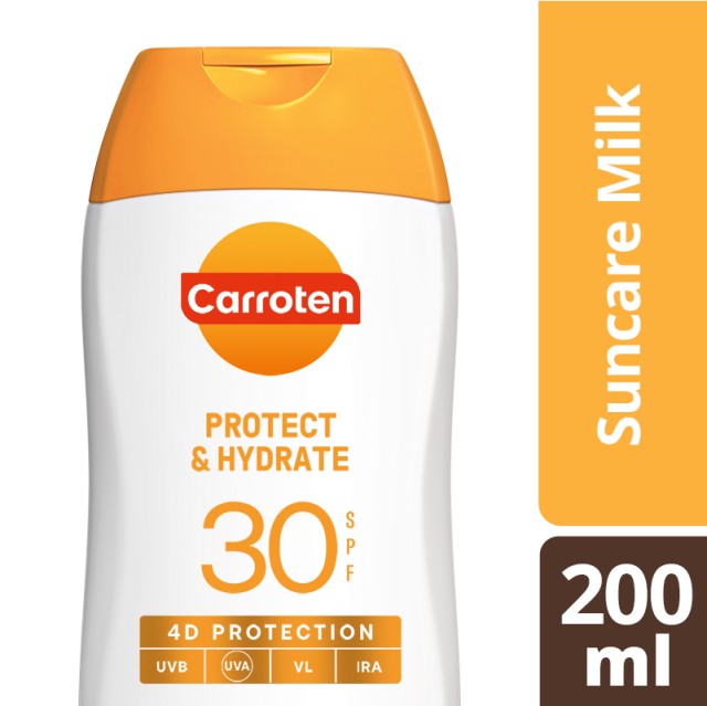 Carroten Protect & Hydrate SPF30 Αντηλιακό Γαλάκτωμα Σώματος 200ml