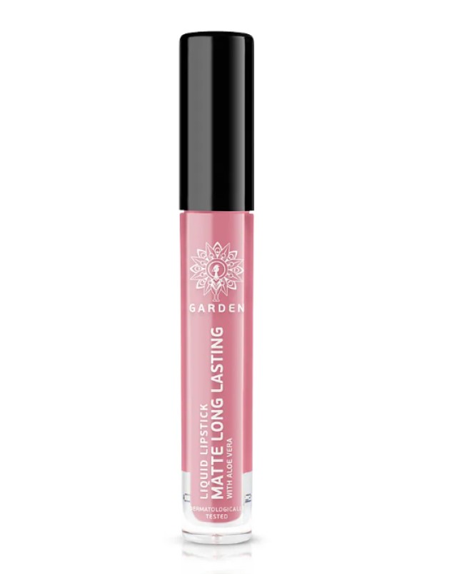 Garden of Panthenols Liquid Matte Lipstick Perfect Rose 02 Υγρό Ματ Κραγιόν Μακράς Διάρκειας 4ml