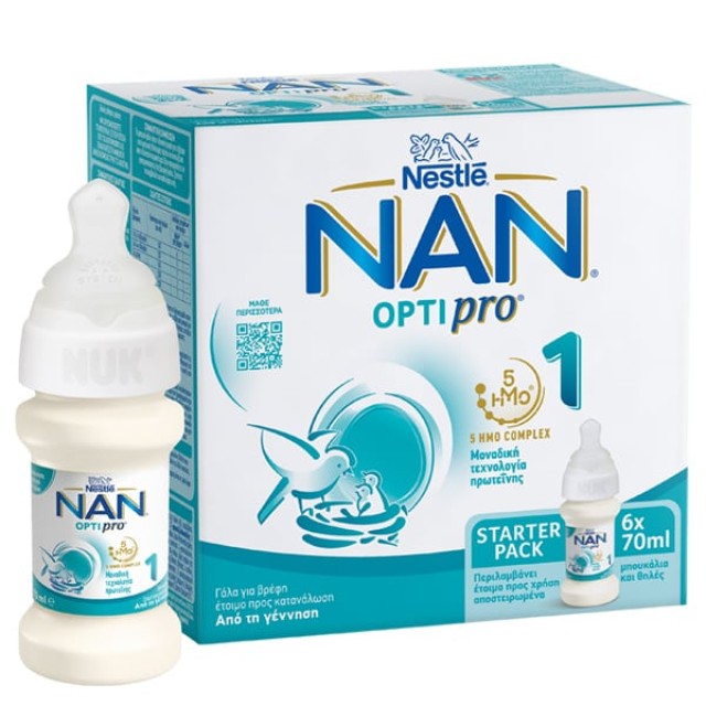 Nestle NAN Optipro 1 Γάλα για Βρέφη Έτοιμο προς Κατανάλωση από τη Γένν …