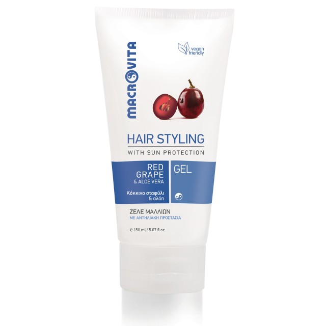 Macrovita Hair Styling Gel Φορμαρίσματος Μαλλιών με Κόκκινο Σταφύλι & &hellip;
