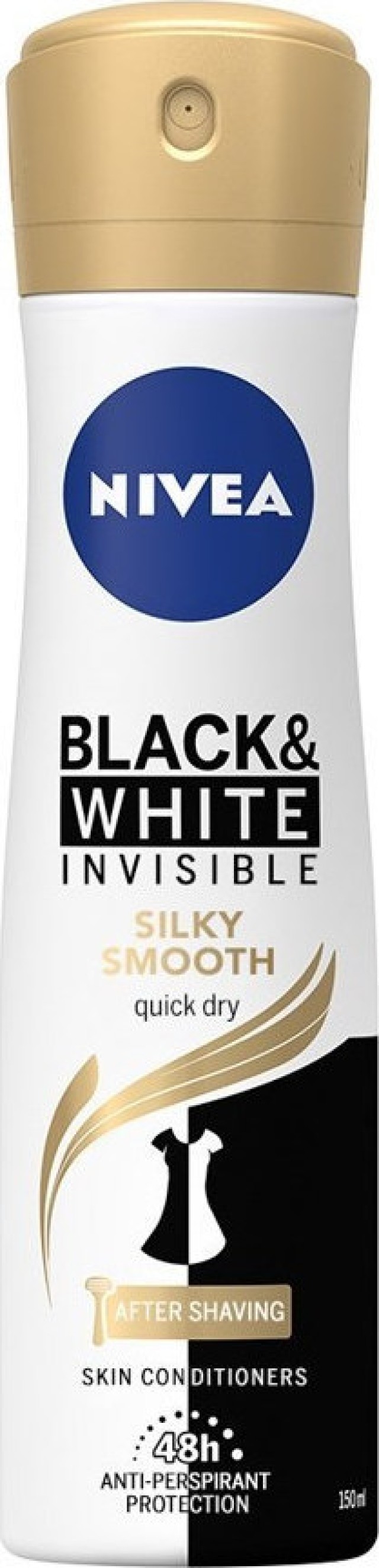 Nivea Black & White Invisible Silk Smooth Γυναικείο Αποσμητικό Spray 4 …