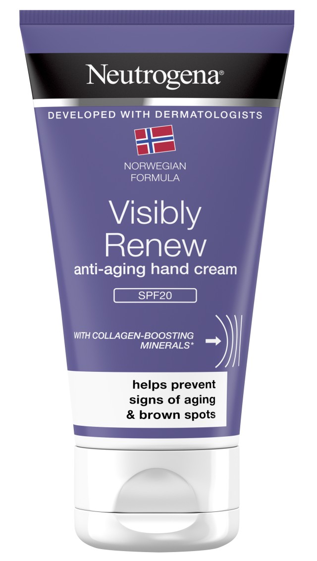 Neutrogena® Visibly Renew Αντιγηραντική Κρέμα Χεριών με Αντηλιακό Δείκ …