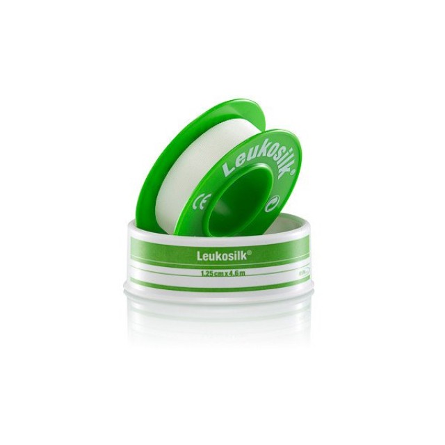 Leukoplast Leukosilk Μεταξωτή Αυτοκόλλητη Επιδεσμική Ταινία 4.6m x 1.2 …