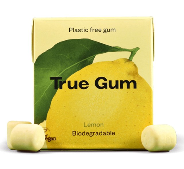 True Gum Lemon Sugar Free Φυσικές Τσίχλες με Γεύση Λεμόνι 21gr