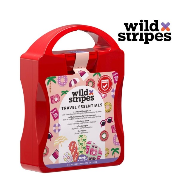 Wild Stripes First Aid Kit Travel Πρώτων Βοηθειών 4 Μαντηλάκια Καθαρισ &hellip;
