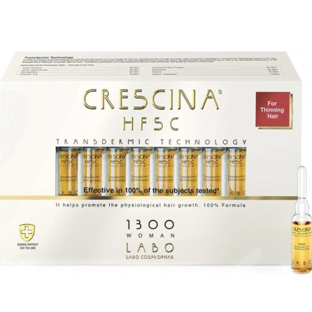 Labo Crescina HFSC Transdermic 100% 1300 Woman Θεραπεία για Έντονη Γυν &hellip;