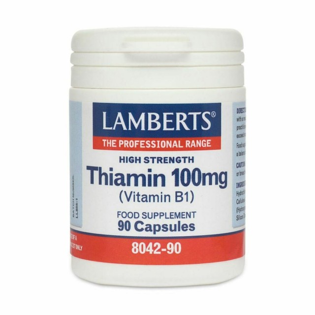 Lamberts Thiamin 100mg Vit B1, Θειαμίνη για τη Φυσιολογική Λειτουργία …