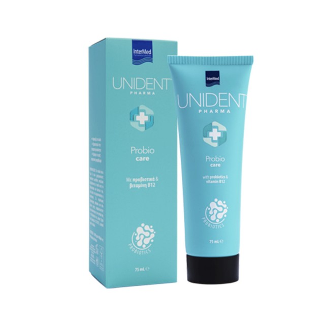 Intermed Unident Pharma Probio Care Toothpaste with Probiotics & Vitamin B12 75ml