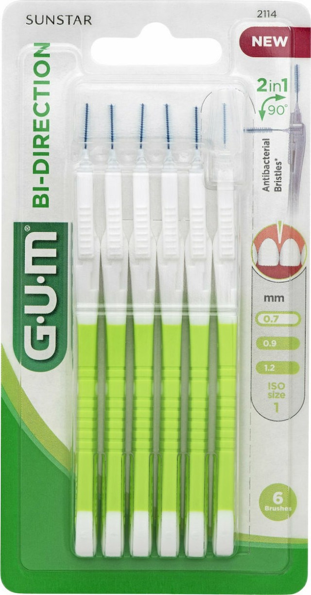 Gum Bi-Direction Micro Fine 0,7mm [2114] Μεσοδόντια Βουρτσάκια Για Την …