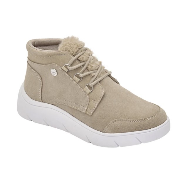 Scholl La Thuile Beige Γυναικεία Ανατομικά Μποτάκια Μπεζ με Λεπτομέρει &hellip;
