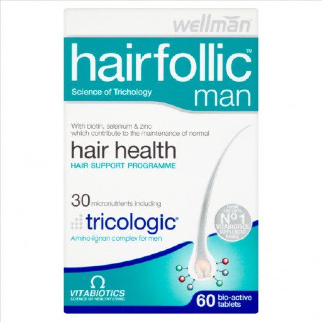 Vitabiotics WellMan Hairfollic Man Tricologic 60 ταμπλέτες