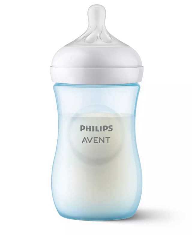 Avent Philips Natural Response Πλαστικό Μπιμπερό για 1m+ Γαλάζιο Θηλή …