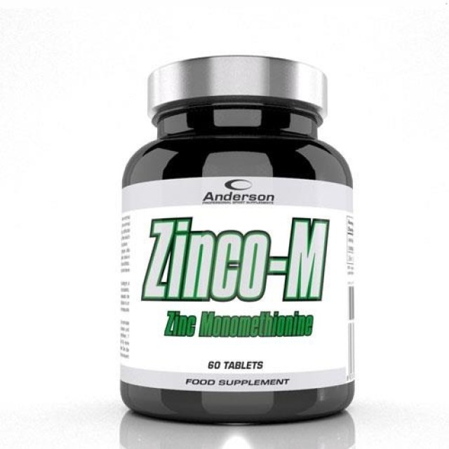 Anderson Zinco-M 12,5mg Συμπλήρωμα Διατροφής με Ψευδάργυρο 60 Ταμπλέτες