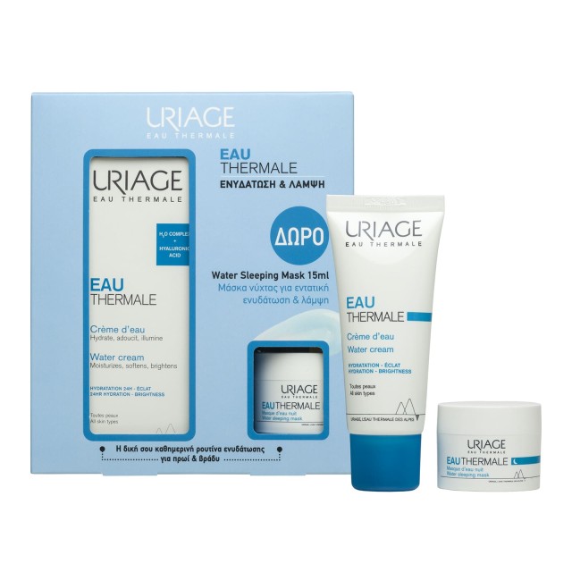 Uriage PROMO Eau Thermale 24ωρη Κρέμα Νερού Ελαφριάς Υφής 40ml - ΔΩΡΟ …