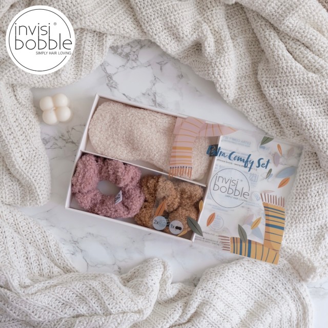 Invisibobble Extra Comfy Gift Set Sprunchie Extra Comfy Bear Μωβ / Μπε &hellip;