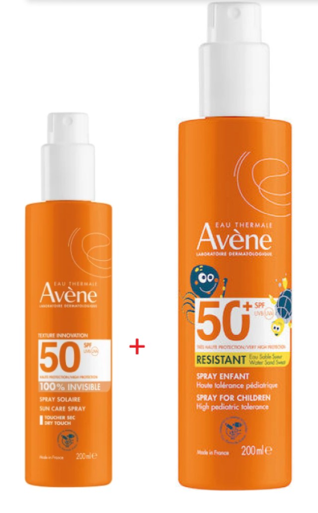 Avene BUNDLE Eau Thermale SPF50 Αντηλιακό Spray Προσώπου & Σώματος 200 …
