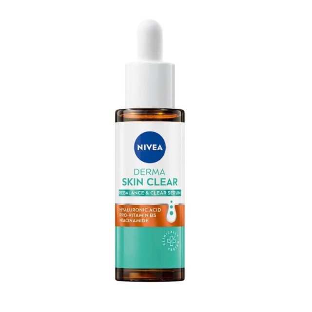 Nivea Derma Skin Clear Rebalance & Clear Serum Ενυδάτωσης Κατά των Ατε …