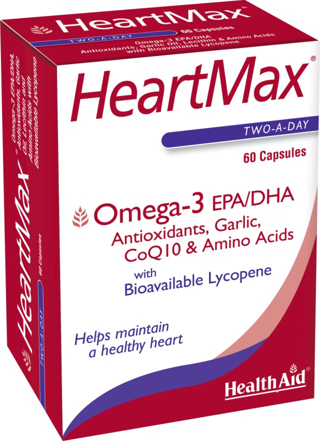Health Aid Heartmax Omega 3 EPA/DHA για την Καρδιά & το Κυκλοφορικό … Health Aid Heartmax Omega 3 EPA/DHA για την Καρδιά & το Κυκλοφορικό …