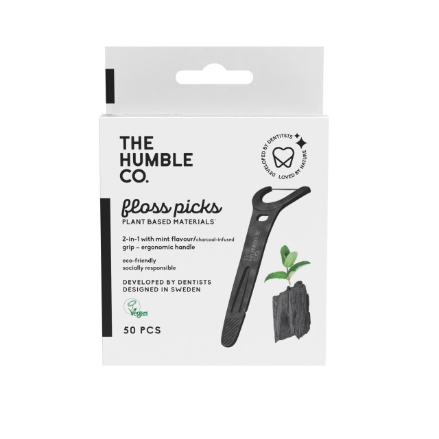 The Humble Co. Dental Floss Charcoal Picks Grip Μεσοδόντιος Kαθαριστής … The Humble Co. Dental Floss Charcoal Picks Grip Μεσοδόντιος Kαθαριστής …