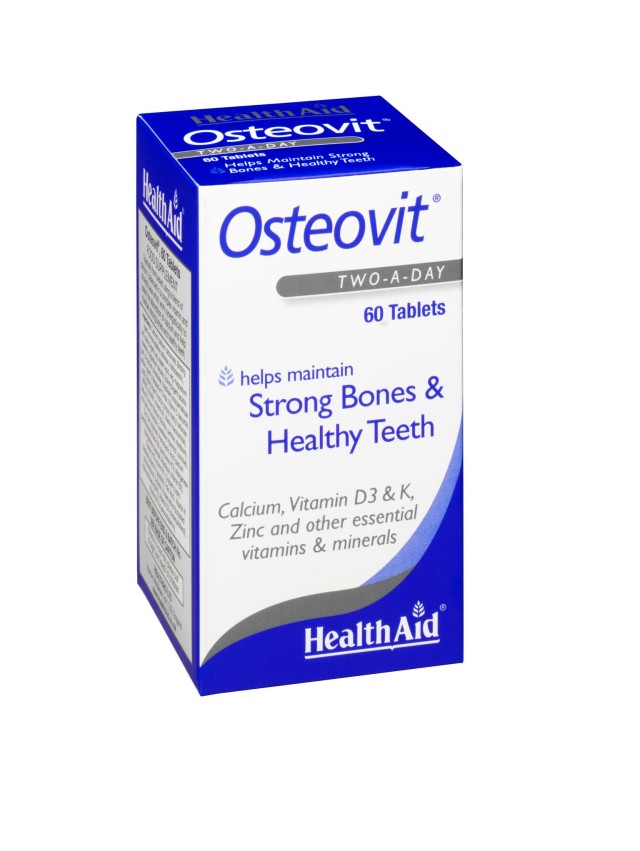 Health Aid Osteovit Συμπλήρωμα Διατροφής με Ασβέστιο, Βιταμίνες & Μέταλλα για Υγιή Οστά 60 Ταμπλέτες