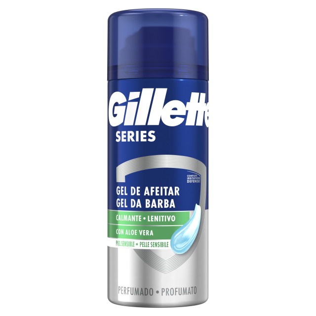 Gillette Series Sensitive Gel Ξυρίσματος με Αλόη 75ml