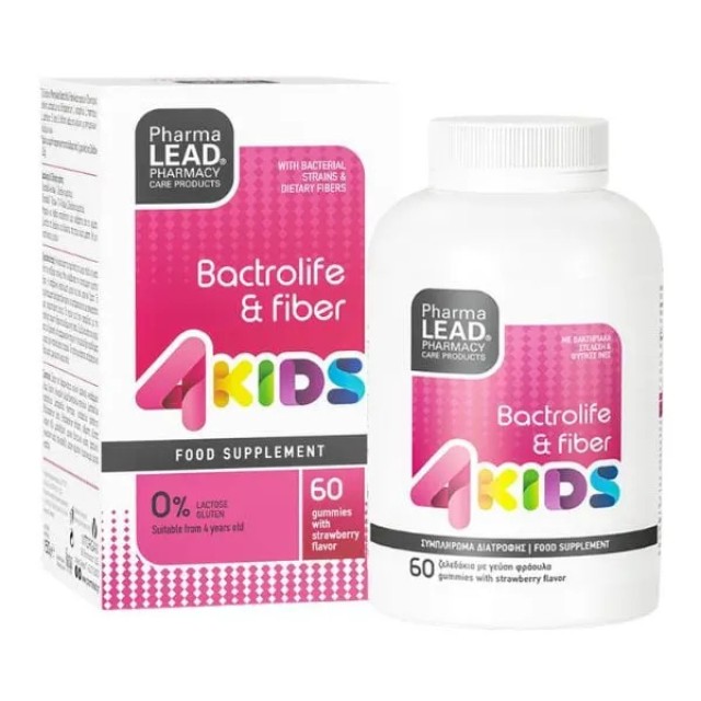 PharmaLead Bactrolife & Fiber 4Kids Συμπλήρωμα για Παιδιά από 4 Ετών κ …