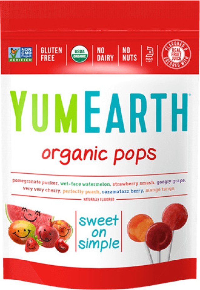 YumEarth Organic Pops Βιολογικά Γλειφιτζούρια Φρούτων 14 Τεμάχια [85gr]