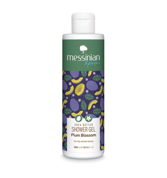 Messinian Spa Plum Blossom Shower Gel Αφρόλουτρο με Άρωμα Άνθη Δαμασκηνιάς 300ml