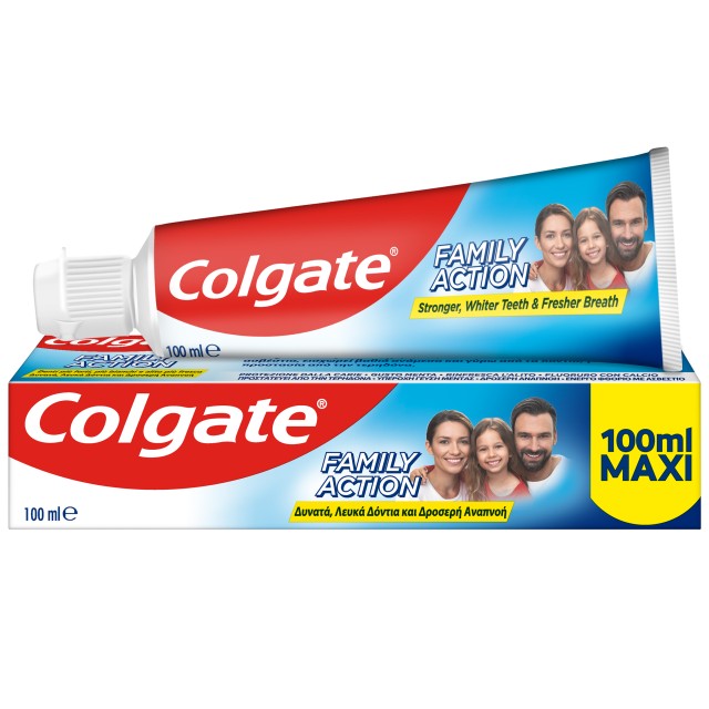 Colgate Family Action Φθοριούχος Οδοντόκρεμα 100ml
