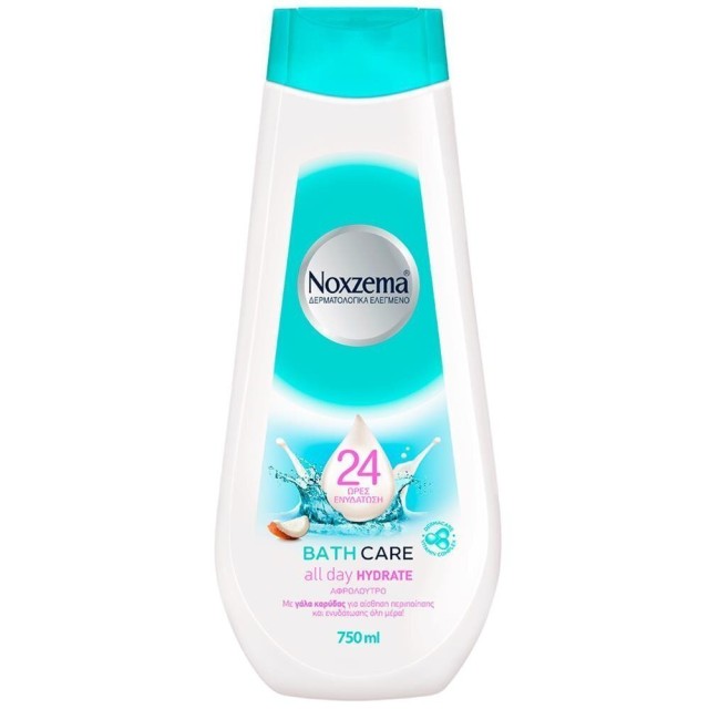 Noxzema Bath & Care all Day Hydrate Αφρόλουτρο με Γάλα Καρύδας 24ωρη Ε …