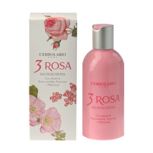 LErbolario Αφρόλουτρο 3 Rosa Bagnoschiuma, 250 ml LErbolario Αφρόλουτρο 3 Rosa Bagnoschiuma, 250 ml