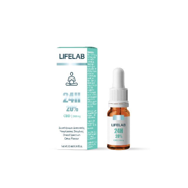 Lifelab CBD 2000mg 24H 20% Ισορροπία & Ευεξία 10ml Lifelab CBD 2000mg 24H 20% Ισορροπία & Ευεξία 10ml