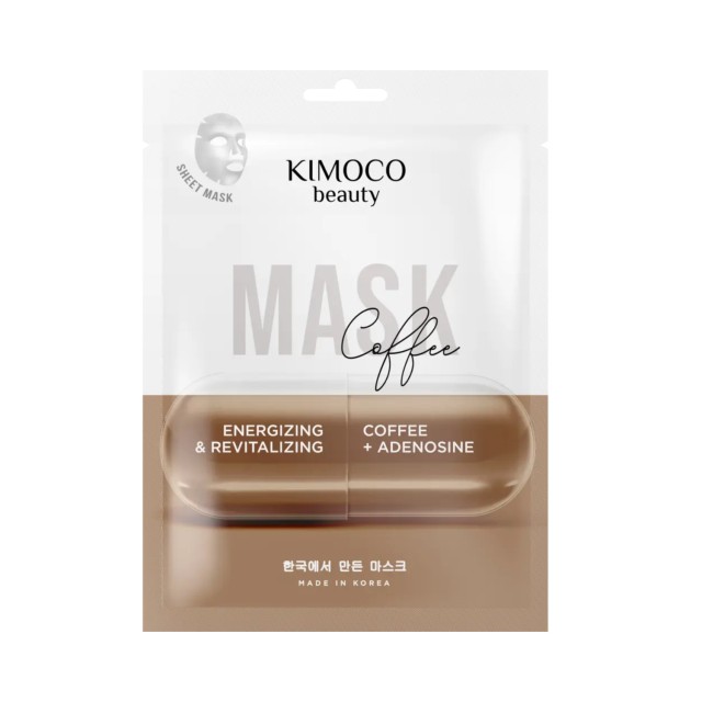 Kimoco Sheet Mask Coffee & Adenosine Αναζωογονητική Υφασμάτινη Μάσκα Π &hellip;
