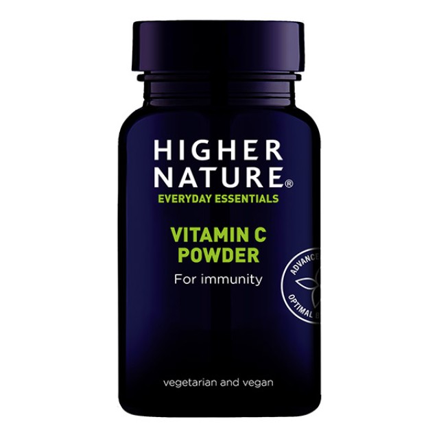 Higher Nature Vitamin C Powder Συμπλήρωμα Διατροφής για το Ανοσοποιητικό σε Σκόνη 180gr