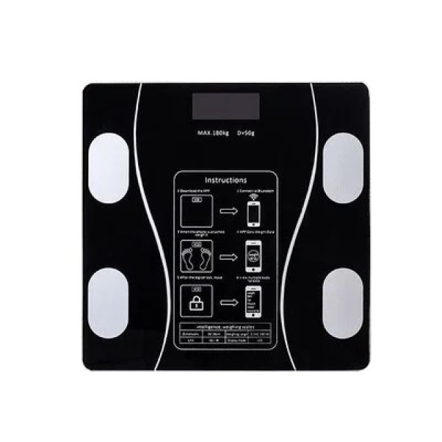 Ηλεκτρονική Ζυγαριά Smart Home Use Intelligent Scale με Bluetooth & Οθ &hellip;