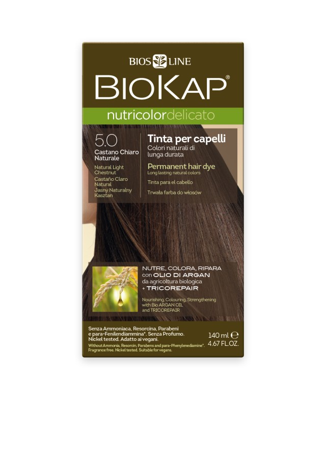 Biokap Nutricolor Delicato No5.0 Natural Light Chestnut Φυσικό Ανοιχτό …