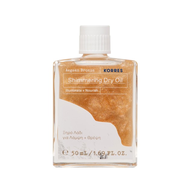 Korres Aegean Bronze Dry Oil Ξηρό Λάδι με Λάμψη για Πρόσωπο, Μαλλιά & &hellip;